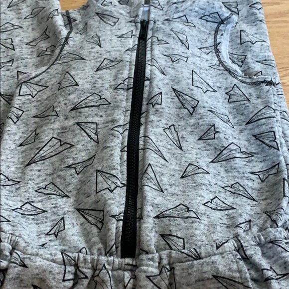 Kind is Cool Gray zip front one piece romper small - Picture 5 of 5